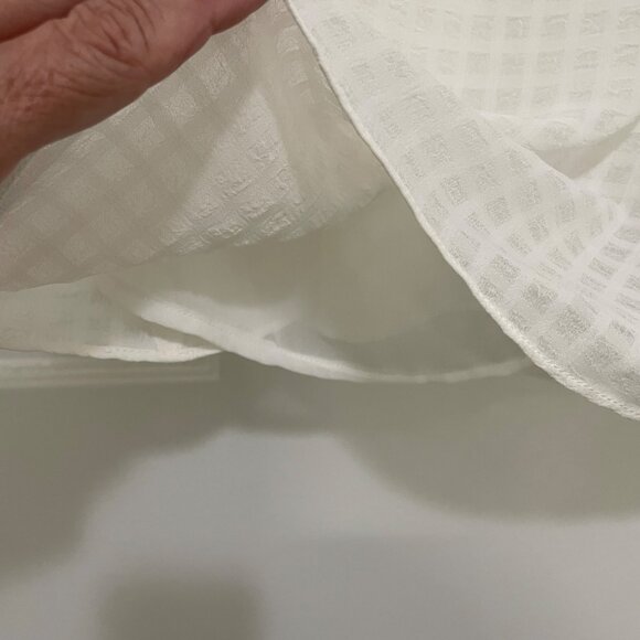 HYFVE Blouse Womens Size S Ivory Pullover Spaghetti Strap Sheer Lined NEW *Read* - Picture 4 of 9